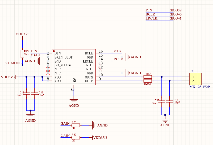 Audio amplifier and speaker — published Arm hardware reference.
