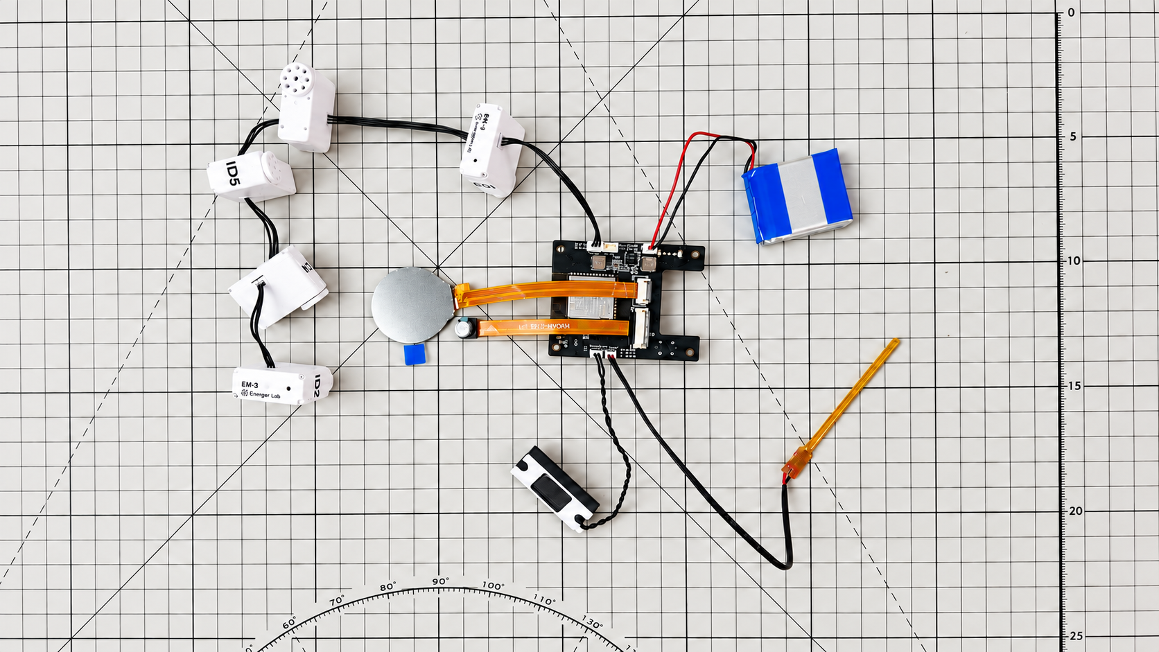 RIG-Puppy pre-assembly power-on test wiring supplied with the product tutorial.